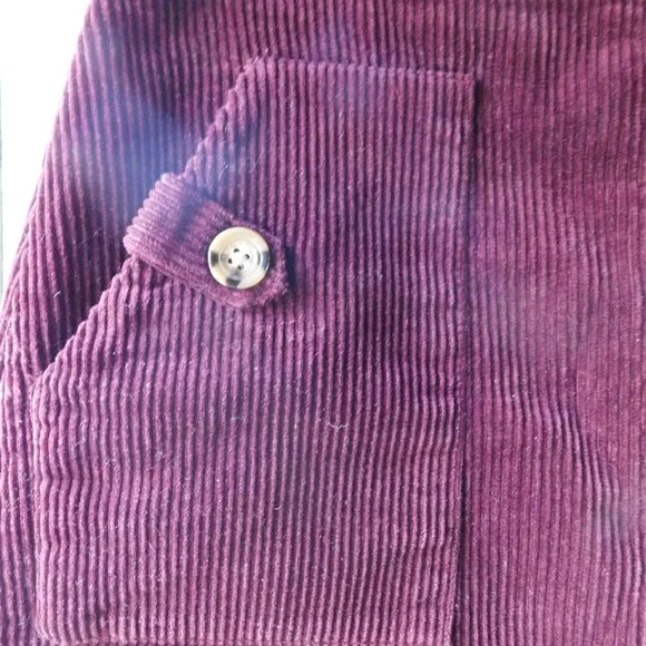 💕Corduroy Plum Mini Skirt - Picture 5 of 7